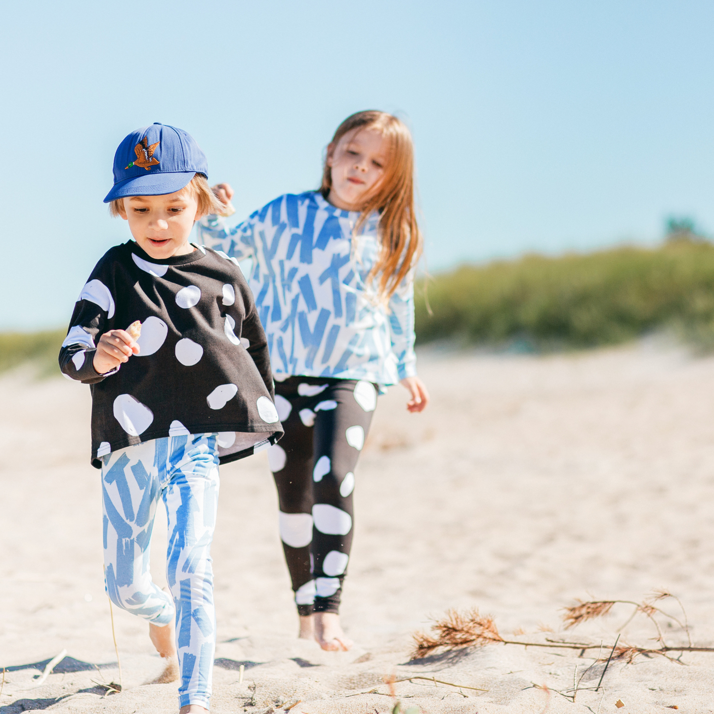 Cow Long Sleeve Sweater Black and White