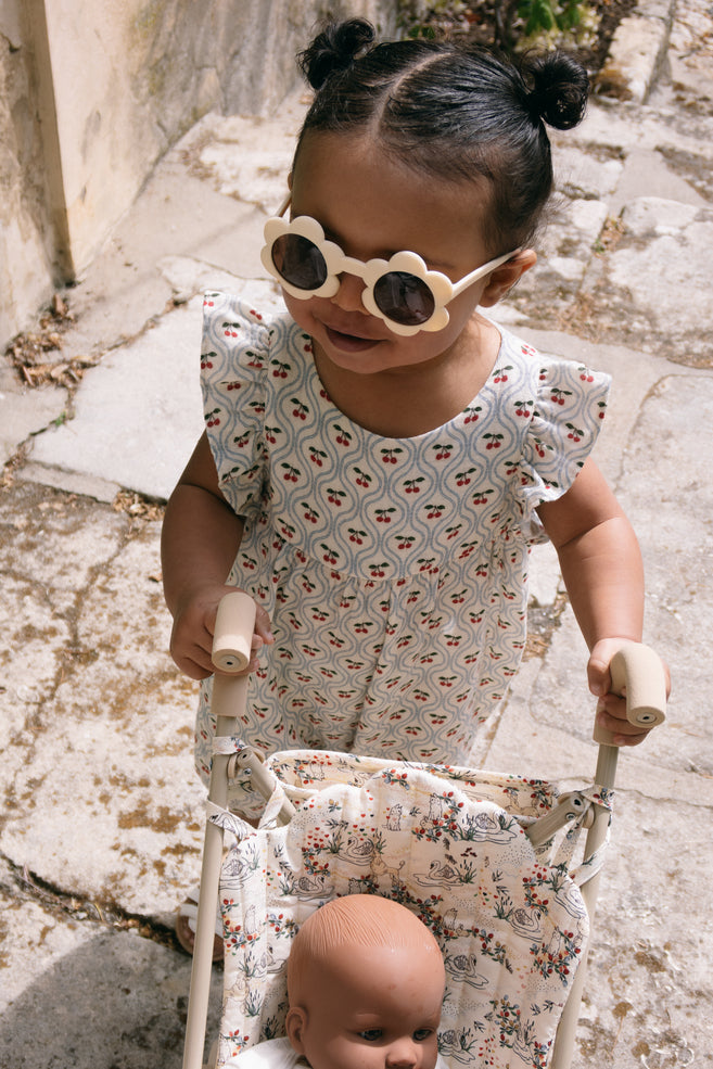 Coco frill cherry romper