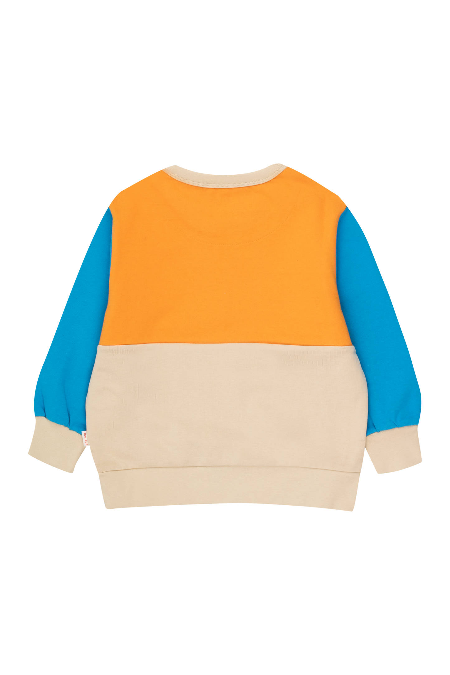 Tiny colorblock sweatshirt orange/vanilla