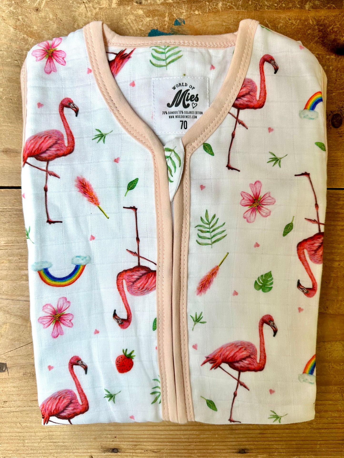 Flamingo sleeping bag