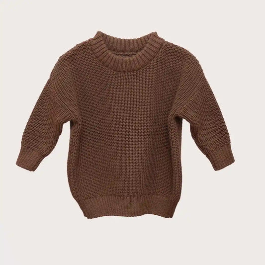 Chocolate knit sweater