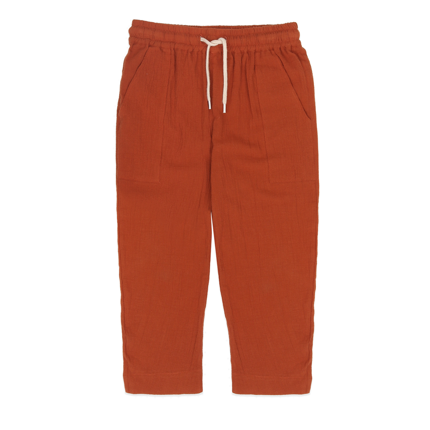 AMMEHOELA Bennie Tapered Cotton Pants Rust