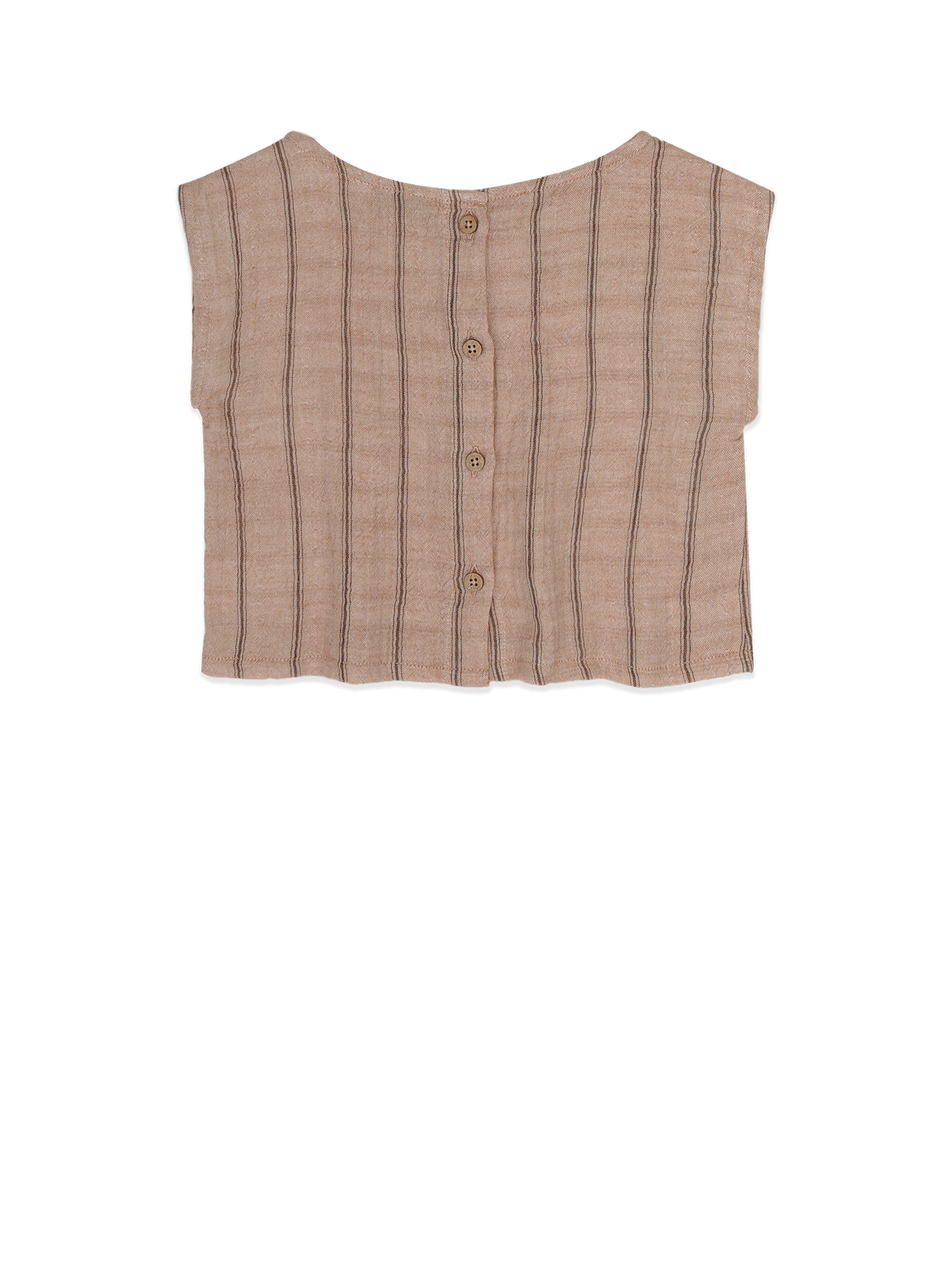 AMMEHOELA Lilly Cropped Top Beige