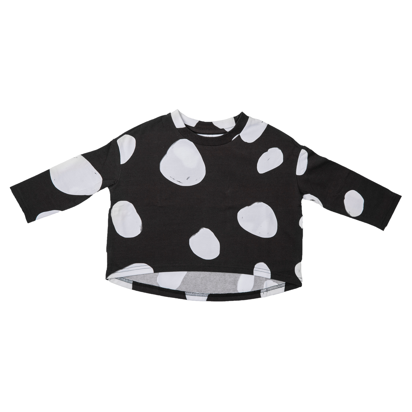 Cow Long Sleeve Sweater Black and White