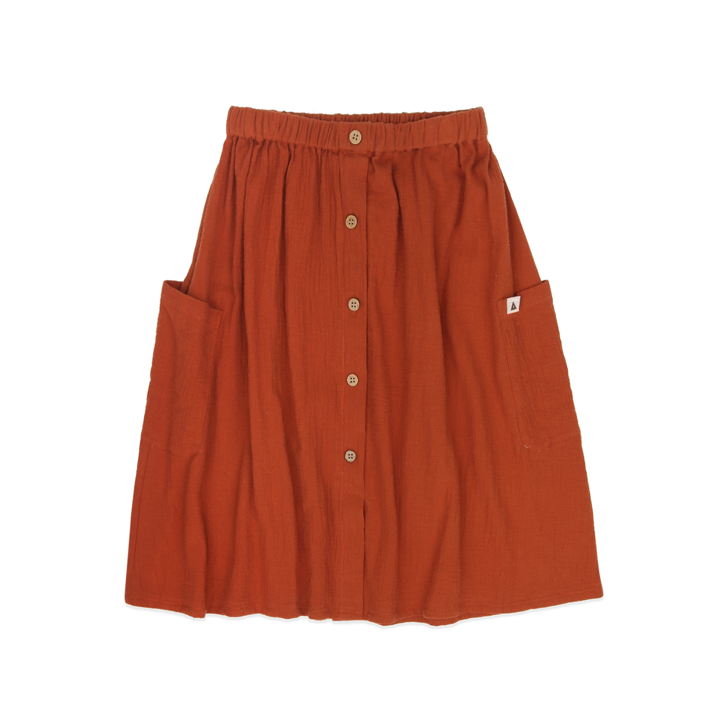 AMMEHOELA Romee Cotton Skirt Rust