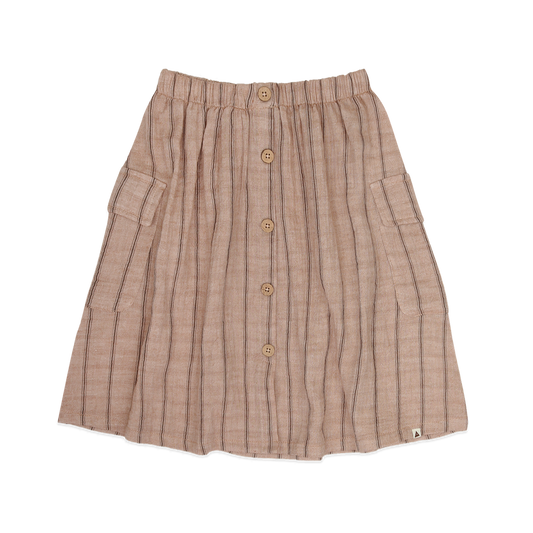 AMMEHOELA Romy Cotton Skirt Beige
