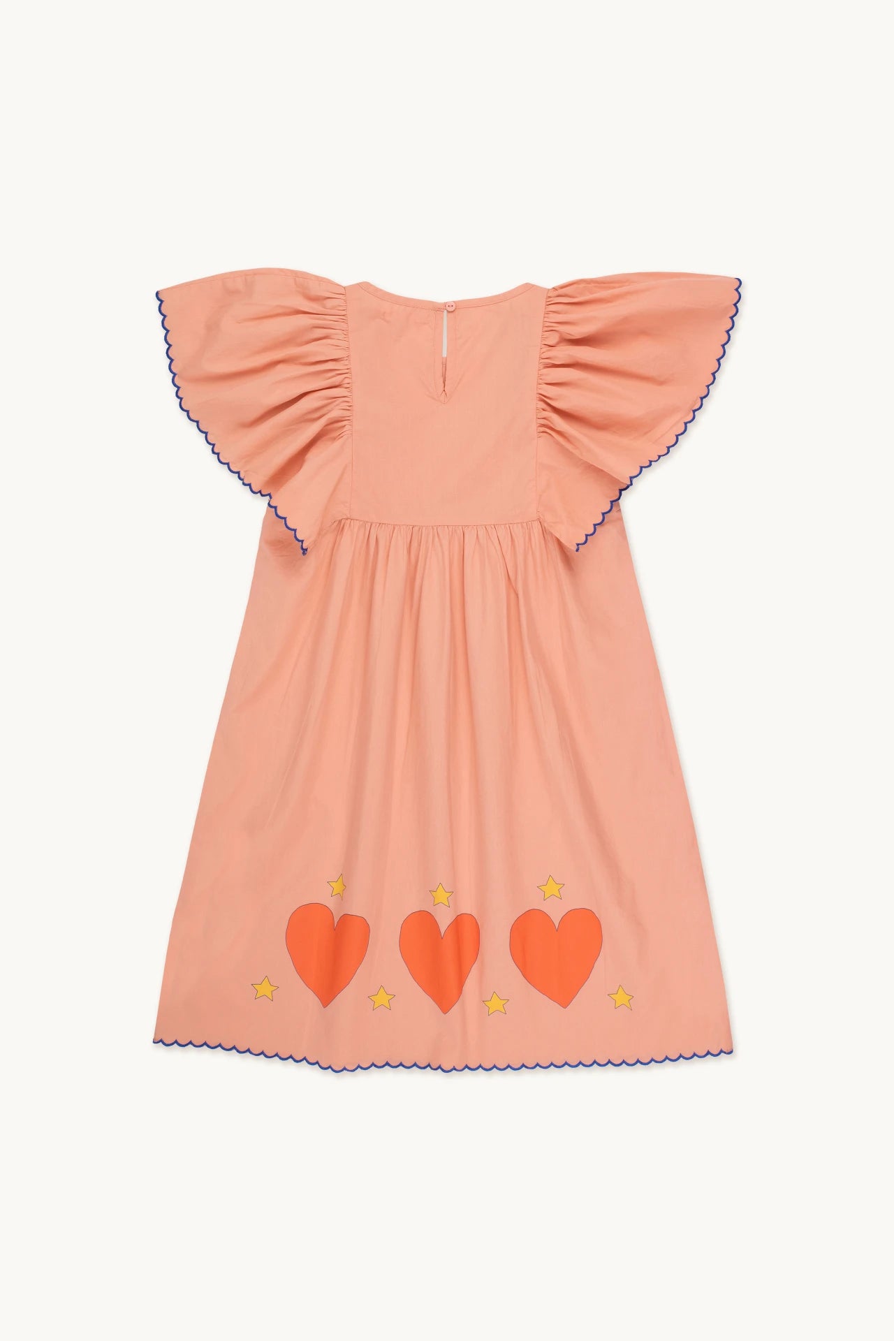 Hearts star dress papaya