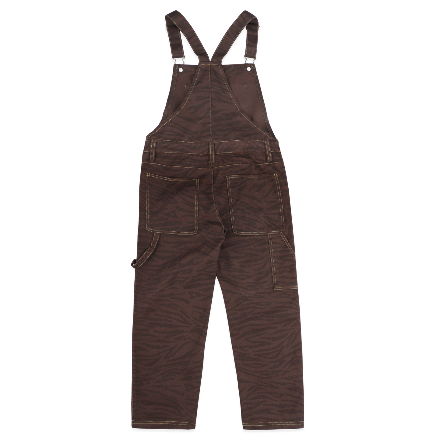 AMMEHOELA Tiger Cotton Dungaree Brown